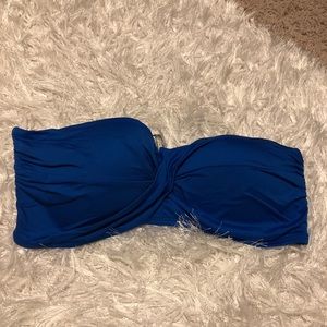 NWT Mossimo Resort Blue Bathing Top XL
